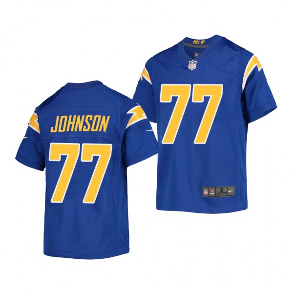 Zion Johnson #77 Los Angeles Chargers 2022 NFL Dra...