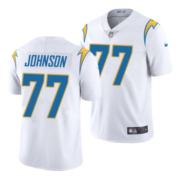 Los Angeles Chargers #77 Zion Johnson Jersey 2022 ...